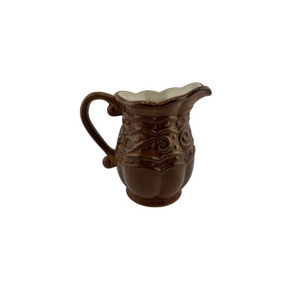 Celebrating Home Venetian Spice Creamer – Vintage Earthenware, Retro Elegance - Picture 3 of 5